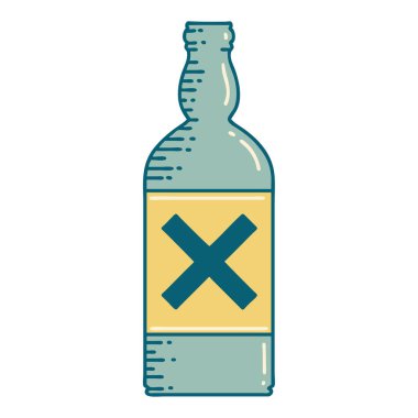 Şişenin sembolik dövme görüntüsü