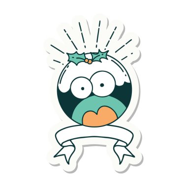 Dövme stili çıkartma yılbaşı pudingini şok etti.