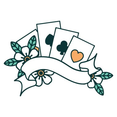 Kart ve pankartın ikonik dövme biçimi