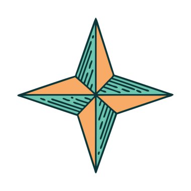 Bir yıldızın ikonik dövme şekli