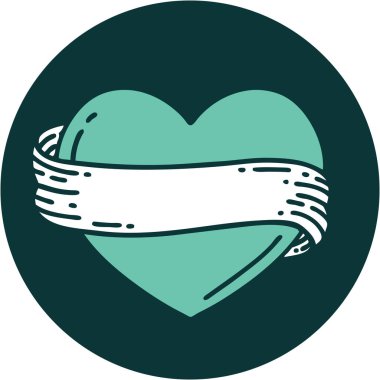 Bir kalp ve bayrağın ikonik dövme görüntüsü