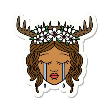 Ağlayan bir insan rahibin çıkartması.