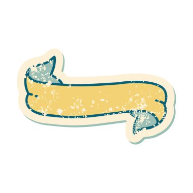 Bir pankartın sembolik dövmeli resmi