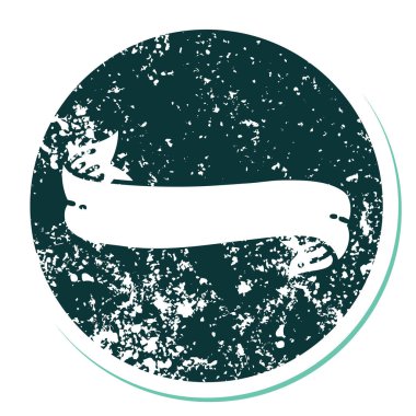 Bir pankartın sembolik dövmeli resmi