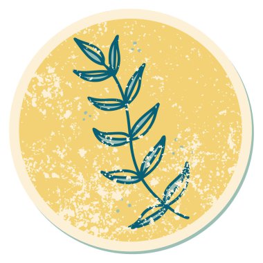 Bir defne ağacının sembolik dövmeli resmi