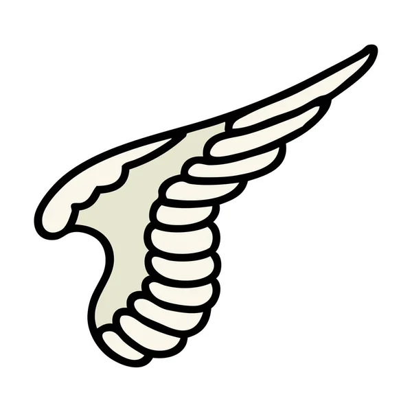 Tetování Tradičním Stylu Křídla — Stockový vektor