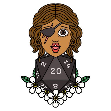 Retro Dövme Tarzı 20 zarlı düzenbaz insan