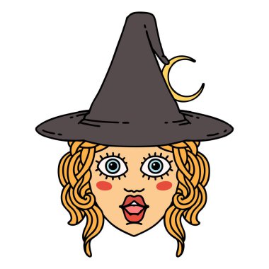 Retro Dövme Biçimi insan büyücüsü karakteri