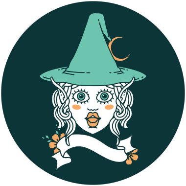 Elf büyüsü karakter yüzü simgesi