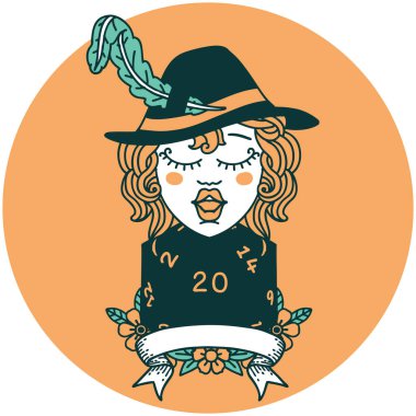 20 zarlı insan ozan karakteri simgesi