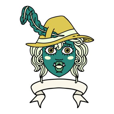 Retro Dövme Biçimli Ozan karakteri