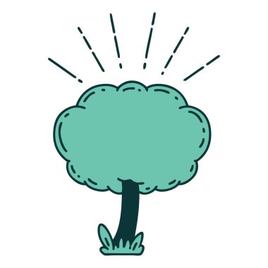 Geleneksel dövme ağacı çizimi