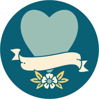 Bir kalp ve bayrağın ikonik dövme görüntüsü