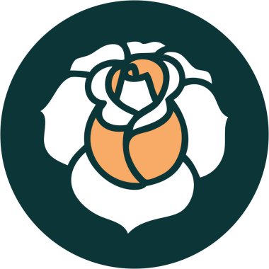 Bir çiçeğin ikonik dövme şekli