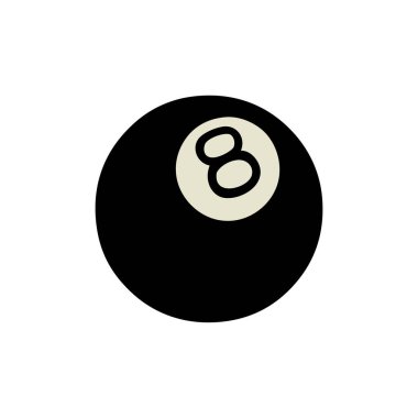 Tattoo in traditional style of 8 ball vector