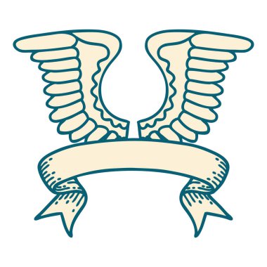 Geleneksel dövmeli ve kanatlı