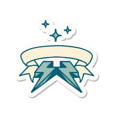 yıldırım sancağıyla dövme stili etiketi