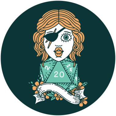 Doğal yirmi zarlı düzenbaz insan simgesi