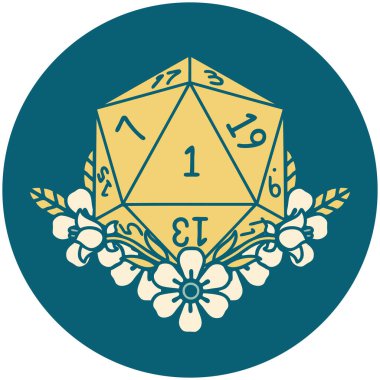 Retro Dövme Biçimi Doğal Zar Çiçek elementli