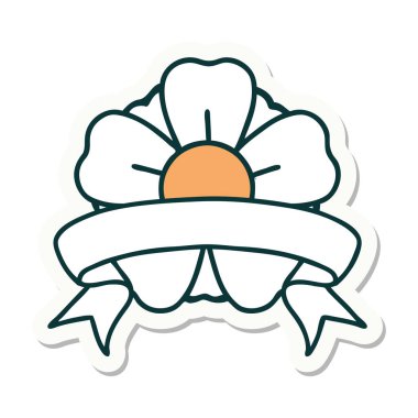 Çiçek sancağıyla dövme stili