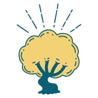 Geleneksel dövme ağacı çizimi