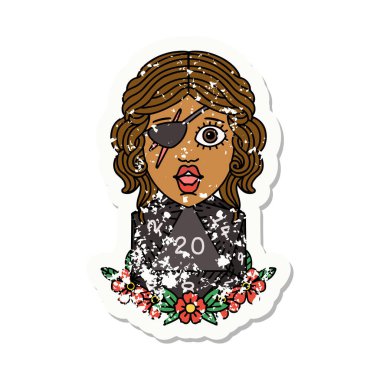 Retro Dövme Tarzı 20 zarlı düzenbaz insan