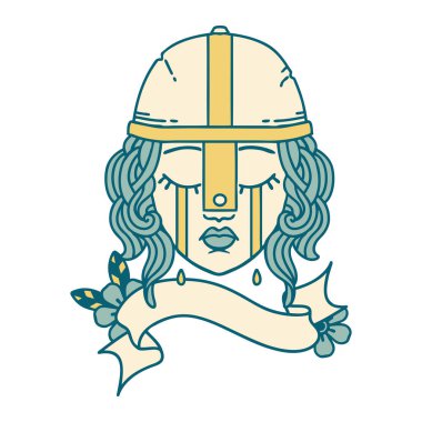 Retro Dövme Tarzı İnsan Savaşçısı 