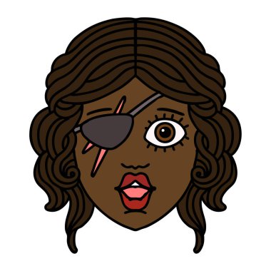 Retro Dövme Tarzı Düzenbaz İnsan Karakteri