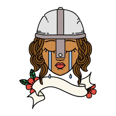 Retro Dövme Tarzı İnsan Savaşçısı 