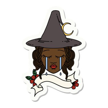 Cadı suratlı bir insanın çıkartması.