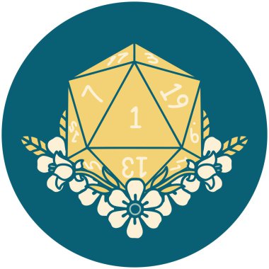 Retro Dövme Biçimi Doğal Zar Çiçek elementli