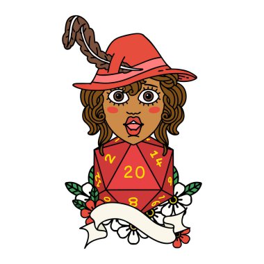 Retro Dövme Tarzı 20 zarlı insan ozanı