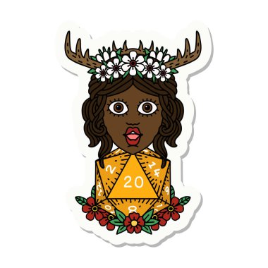 20 zarlı bir insan Druid çıkartması.