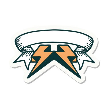 yıldırım sancağıyla dövme stili etiketi