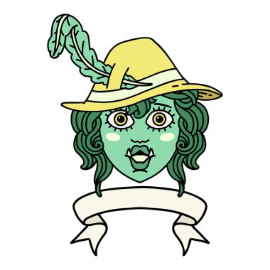 Retro Dövme Biçimli Ozan karakteri