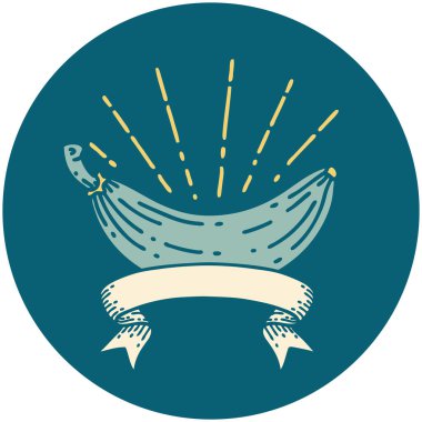 Bir muz dövmesi simgesi