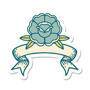 Çiçek sancağıyla dövme stili