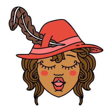 Retro Dövme Tarzı İnsan Ozan Karakteri