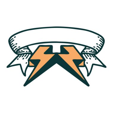 Yıldırım sancağıyla geleneksel dövme