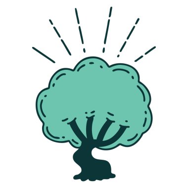 Geleneksel dövme ağacı çizimi