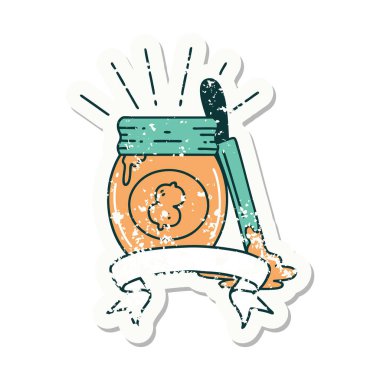 Dövme stili fıstık ezmesi yapıştırması.