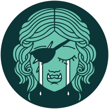 Ağlayan yarım Ork karakteri simgesi