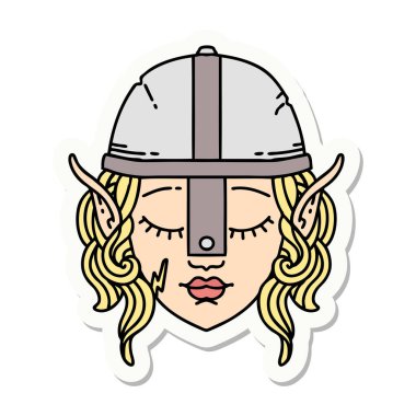 Bir elf karakterinin çıkartması