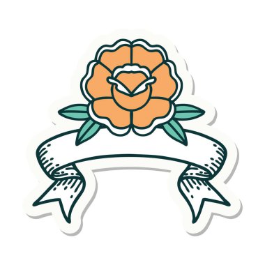 Çiçek sancağıyla dövme stili