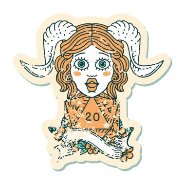 Retro Dövme Biçimi Doğal yirmilik zar atma ile düzenleme