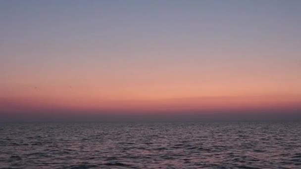 Sunset Seashore Calm — Stock Video