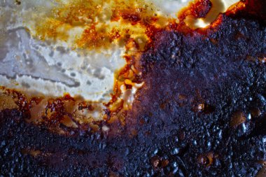 Kirli ve desenli Baking Çarşafı