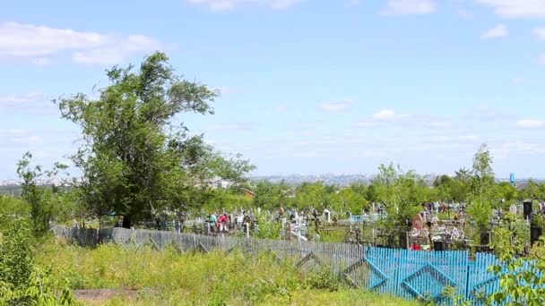 Paysage Cimetière Dans Après Midi — Video