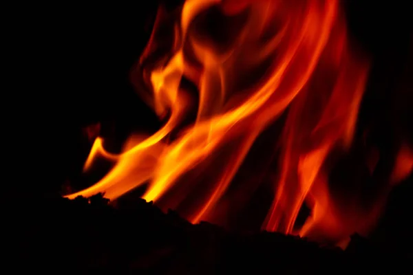 Lagerfeuer Freien Abend — Stockfoto