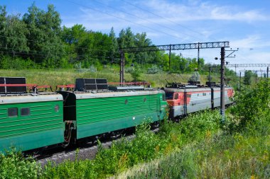 railways outdoors in the sunny day